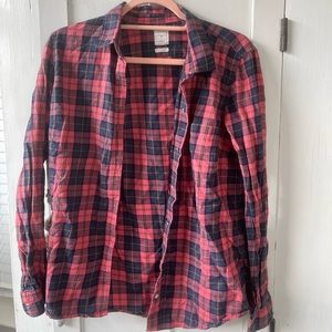 Gap multicolor plaid button down